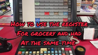 How to use the register for gas and grocery at the sametime.