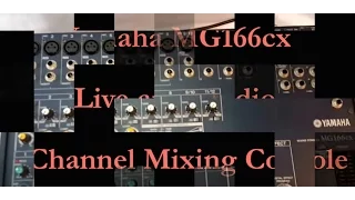 Yamaha MG166cx Live and Studio 16 Channel Mixing Console A Closer Look View