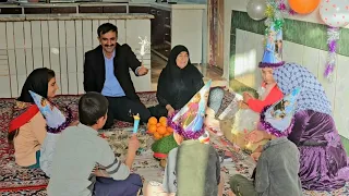 Kindness and love and memories: Zainab's birthday party with Abolfazl's children.