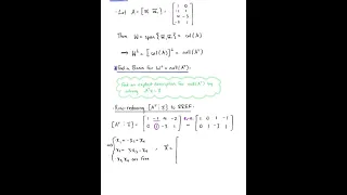 Orthogonal Complements (Example 4)