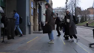 Kyiv residents seek shelter in metro stations as air raid sirens ring out