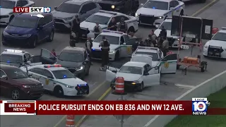 Suspect taken into custody following police pursuit of shooting suspect in Florida City