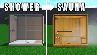 Turning a SHOWER into a SAUNA in BLOXBURG