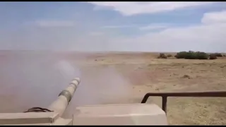 Rooikat 76 Mk1D, firing.