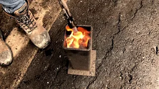 Hand forging a chef knife ( Part 2 - the quench) - By bladesmith Alexi Croteau