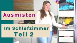 Schlafzimmer ausmisten Teil 2 - Clean with Me - Kleiderschrank ausmisten.