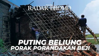 ATAP RUMAH WARGA BEJI RUSAK DITERJANG PUTING BELIUNG