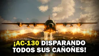 ¿Cómo es el PODEROSO armamento del AC-130 en acción? ft. @noticiasmilitaresoficial