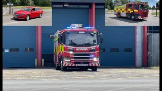 BRAND NEW Northants Fire Truck Responding on LIGHTS & SIRENS!