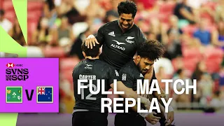 New Zealand go back-to-back | Ireland v New Zealand | Singapore HSBC SVNS | Full Match Replay