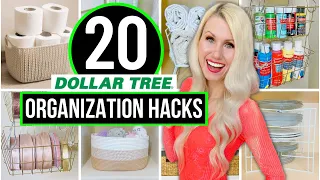 *20* EPIC DOLLAR TREE ORGANIZATION HACKS For Your ENTIRE HOME!
