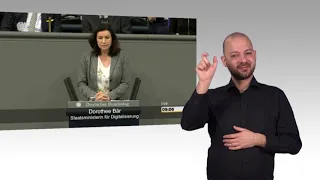 Gebärdensprachvideo: Opposition kritisiert Regierungspläne zum digitalen Wandel