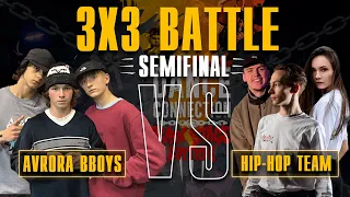 AVRORA BBOYS VS HIP HOP TEAM | TEAM BATTLE 3X3 SEMIFINAL | DANCE CONNECTION: RAW STAGE EDITION