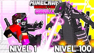 ¡Me convertí de HUMANO a GODZILLA en Minecraft! MONSTERVERSE!😨🦎 - Misaki Gamer