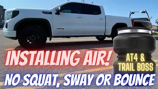 How To Install Air Lift LoadLifter Air Bags on a GMC Sierra AT4 or Chevrolet Trail Boss. 2019 - 2023