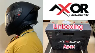 Axor Apex Solid Matte Black Helmet | Unboxing | Price | Features |