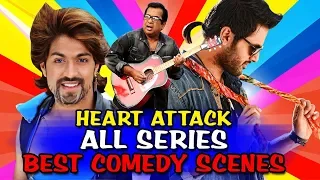 Heart Attack All Series Comedy Scenes (Heart Attack 1, 2, 3) | South Indian Best Comedy Scenes