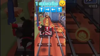 Subway surfers no coin 😲 top tricks ↔️⬅️ burlas 👍 challenge 😲 mobile player 🤔 #shorts #subwaysurfers