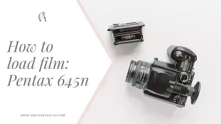 How to load 120 film into a Pentax 645n