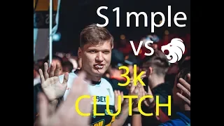 S1mple clutches vs 3 (ESL Pro League Season 8)