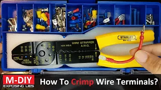 How To Crimp And Heat Shrink Terminals With Stanley Crimping Pliers 84-253