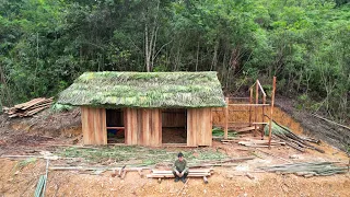 Episode 67 - Building a house, making wooden planks, roofing from palm leaves