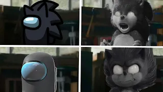 Sonic The Hedgehog Movie Among Us Uh Meow All Designs Compilation (Dark Sonic)