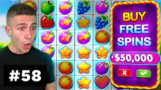 $50000 BONUS BUY on Fruit Party, HUGE WIN on Voodoo Magic - AyeZee Stream Highlights #58