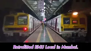 Jossep & BHEL EMU local train at Dadar (DR)| Retrofitted EMU Train spotted - Bharatiya Railworld.