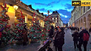 🎄Countdown to Christmas in London - 2023 ❄️ Strolling Covent Garden and West End [4K HDR]