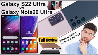 Samsung Galaxy S22 Ultra vs Note 20 Ultra Review! Lets find out the differences!