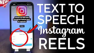 How to Use Text to Speech Feature on Instagram Reels - NEW UPDATE 2021 #texttospeech