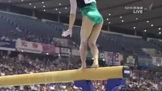 笹田夏実 Natsumi Sasada 2015 Japan 平均台 女子 体操 Women's balance beam