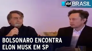 Bolsonaro se reúne com Elon Musk no interior de São Paulo | SBT Brasil (20/05/22)