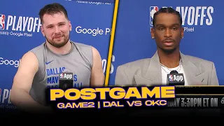 Mavs/Thunder Postgame, Luka, SGA, Washington, Jalen Williams, Coaches Reactions | 2024 WCSF, GM2