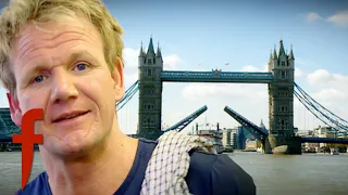 Gordon Ramsay Catches Eels From The River Thames and Feeds Them RAW To Jonathan Ross! | The F Word