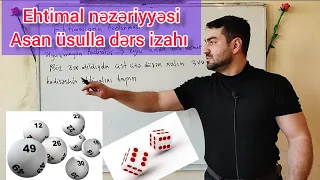 Ehtimal nəzəriyyəsi-asan dərs izahı #riyaziyyat