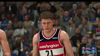 NBA 2K20 MAVERICKS VS WIZARDS ONLINE GAMEPLAY!!!!!!!