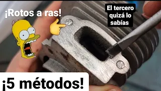 Como reparar un espárrago roto (cualquier tornillo) DESBROZADORA / MOTOSIERRA