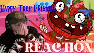 THIS WAS BRUTAL!! WTF!! HAPPY TREE FRIENDS EP4 REACTION!!