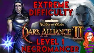 Baldur's Gate: Dark Alliance 2 ⮜Challenge Run⮞ Lvl 1 Necromancer in Extreme Difficulty