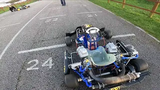 Driving the TWIN OK KART for the first time! | GoPro view