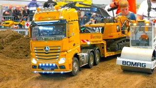 INSANE SUPER LONG RC TRUCK MOVIE / MB ACTROS / RC LIEBHERR DIGGER / HUINA / KABOLITE / LESU