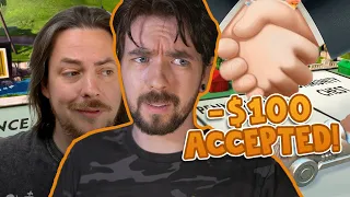 Arin tricks Jacksepticeye into bad trades | Monopoly [ROUND 16-1]