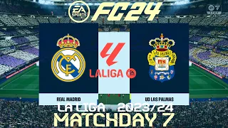 FC 24 Real Madrid vs Las Palmas | La Liga 2023/24 | PS5 Full Match #earlyaccess