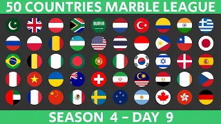 50 Countries Marble Race League Season 4 Day 9/10 Marble Race in Algodoo