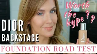 DIOR BACKSTAGE FACE AND BODY FOUNDATION REVIEW | WEAR TEST on OILY SKIN | over 40