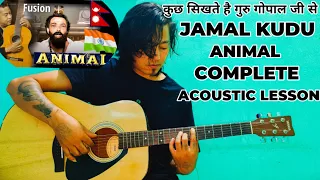 Animal - Jamal Kudu Guitar Lesson | Original Guru Gopal Rasaili, Bobby Entry Song, Picking Exercise