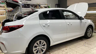 Kia Rio замена акустики и установка усилителя. Автозвук за 21 тыс. рублей