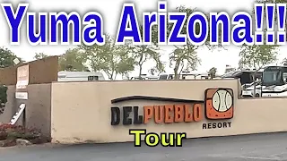 Yuma Arizona Del Pueblo RV Resort Full Tour And Review